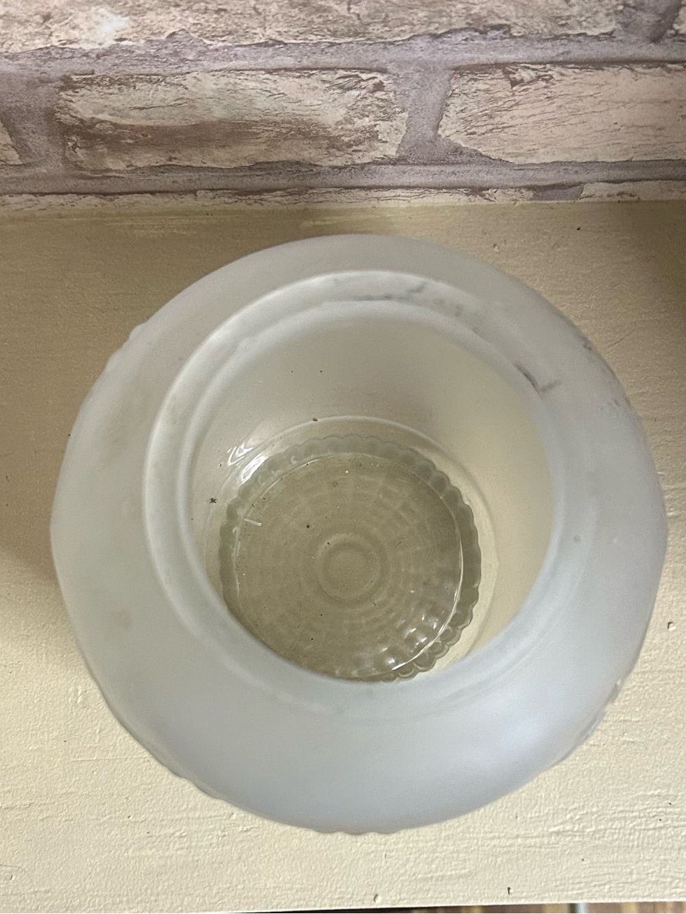 Frosted White Floral Globe Lantern Shade - Home Accent - Picture 4 of 4
